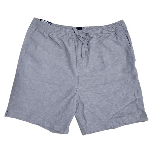 Gap Men's Linen Drawstring Pockets Comfort Pull-On Short - Grey - Picture 1 of 2